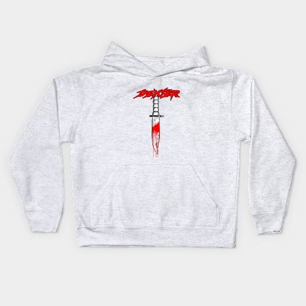 horror halloween dexter Kids Hoodie by graficklisensick666